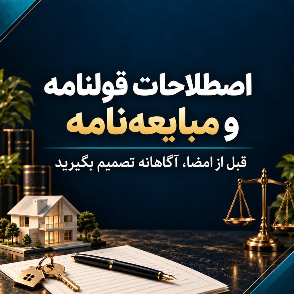 اصطلاحات قولنامه و مبایعهنامه؛ راهنمای حقوقی معامله ملک