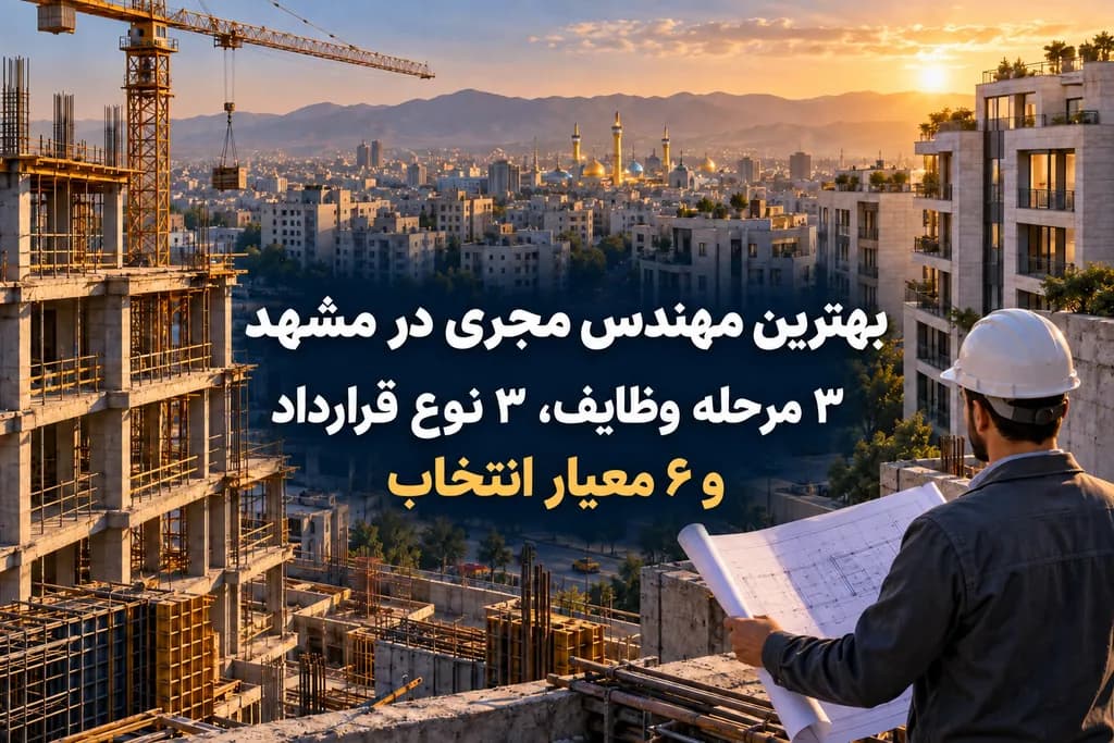 مهندس مجری در مشهد؛ 3 مرحله وظایف و 6 معیار انتخاب
